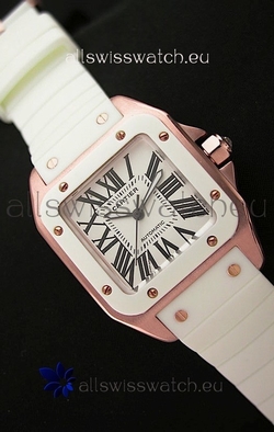 Cartier Santos 100in Pink Gold Casing