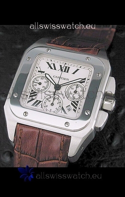 Cartier Santosin White Dial