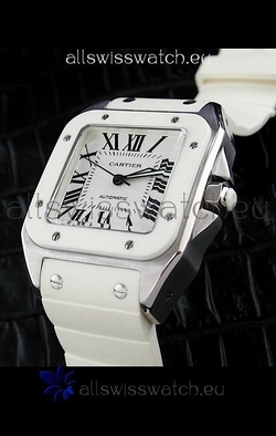 Cartier Santosin White Dial