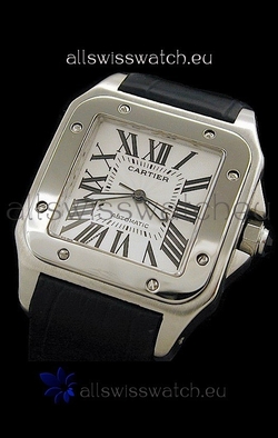 Cartier Santos 100in White Dial