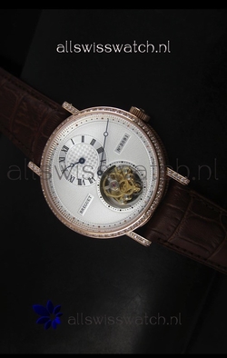 Breguet Classique Tourbillonin Rose Gold with Diamonds Bezel
