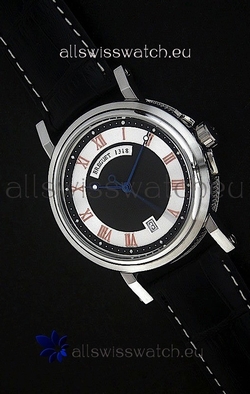 Breguet De La Marine Steel in Black & White Dial