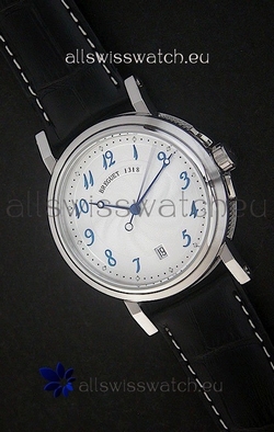 Breguet De La Marine Steel in White Dial