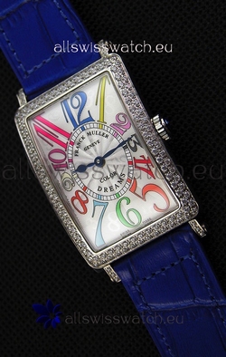 Franck Muller Long Island Color Dreams Ladies- Blue Strap