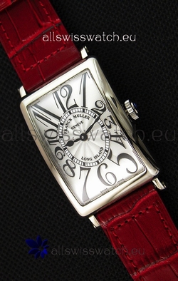 Franck Muller Long Island Ladies in Quartz Movement Red Strap