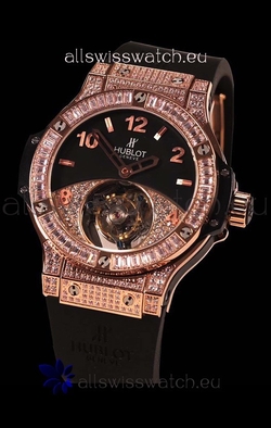 Hublot Tourbillon Solo Bang Sapphires Pink Gold