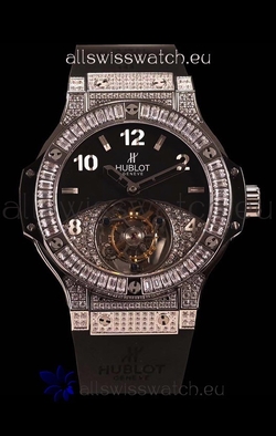 Hublot Tourbillon Solo Bang Sapphires Stainless Steel