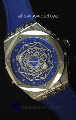 Hublot Big Bang Sang Bleu 45MM Stainless Steel Blue Dial
