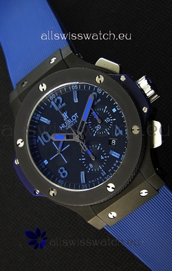 Hublot Big Bang All Black PVD Blue1:1 Mirror