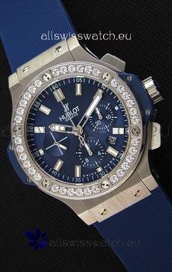 Hublot Big Bang Blue Steel Blue Dial1:1 Mirror
