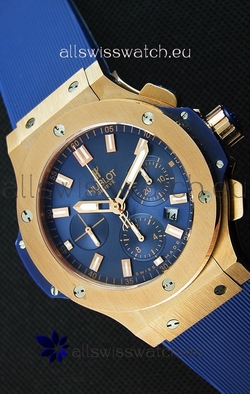 Hublot Big Bang Pink Gold Blue1:1 Mirror