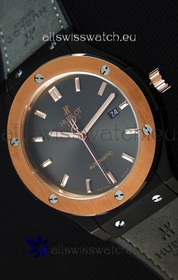 Hublot Classic Fusion Ceramic King Gold Grey Dial- 1:1 Mirror