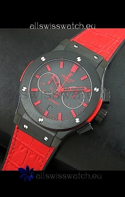 Hublot Big Bang Classic Fusion PVD in Red Strap