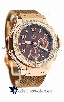 Hublot Big Bang Pink Gold with Baguatte Diamonds