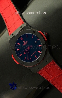 Hublot Big Bang Classic Fusion Ceramic Case in Red Strap