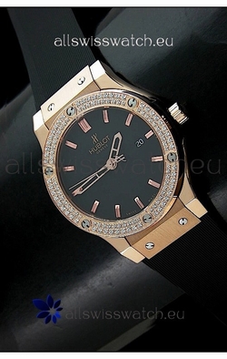 Hublot Fusion Bang in Rose Gold Case Diamonds Bezel