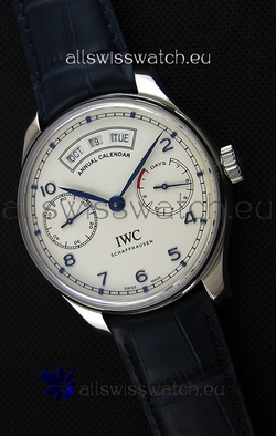 IWC Big Pilot Annual Calender Steel Case Blue Strap IW503501 1:1 Mirror