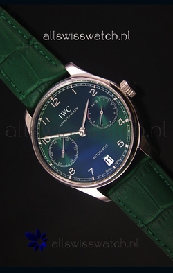 IWC Portugieser 1:1 Mirror Green Dial Steel Case