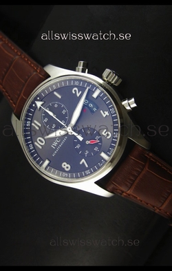 IWC IW387802 Pilot Chronograph 1:1 Mirror with Leather Strap