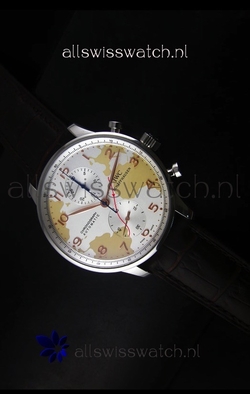 IWC Portuguese Chronographin Map Printed Dial - 1:1 Mirror Edition