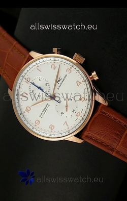 IWC Portuguese Chronographin Pink Gold - 1:1 Mirror Edition