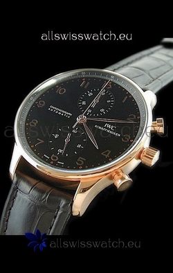 IWC Portuguese Chronographin Black Dial