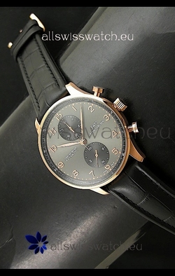 IWC Portuguese Chronograph in Pink Gold Casing