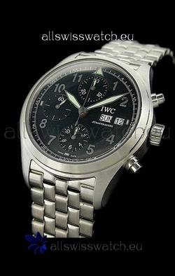 IWC Der Flieger Chronographin Black Dial