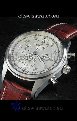 IWC Der Flieger Chronographin White Dial