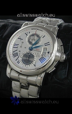 Mont Blanc Meisterstuck Star GMT in White Dial