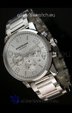 Mont Blanc Timewalker Ceramic Strap Inlays in White - 1:1 Mirror
