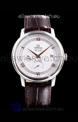 Omega De Ville Prestige Power Reserve 904L Steel 1:1 Mirror White dial