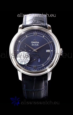 Omega De Ville Prestige Power Reserve 904L Steel 1:1 Mirror Blue dial