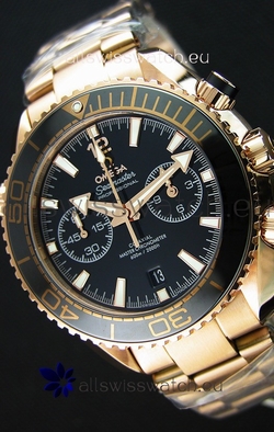 Omega Seamaster Planet Ocean 600M Chronograph 1:1 Mirror Pink Gold