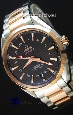 Omega Seamaster Aqua Terra GMT 150M 43MM 1:1 Mirror Two Tone Case