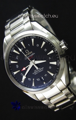Omega Seamaster Aqua Terra GMT 150M 43MM 1:1 Mirror Black Dial