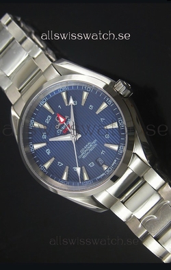 Omega Seamaster COAX GMT Stainless Steel in Blue Dial