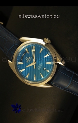 Omega Seamaster Aqua Terra Co-Axial Day Date Leather