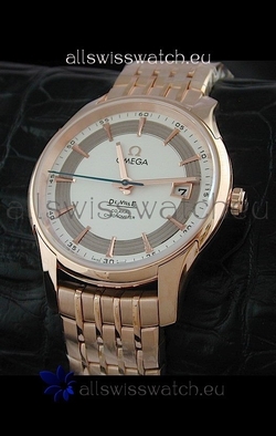 Omega De Ville Hour Vision in Pink Gold Casing