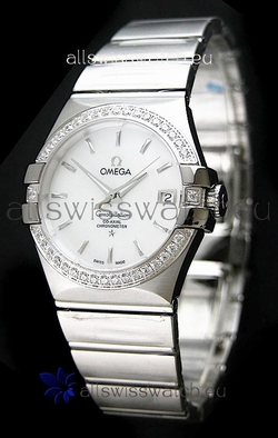 Omega Constellation Mens Automatic in White Dial - 1:1 Mirror