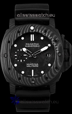 Panerai Submersible Marina Militare Carbotech 47MM 1:1 Mirror