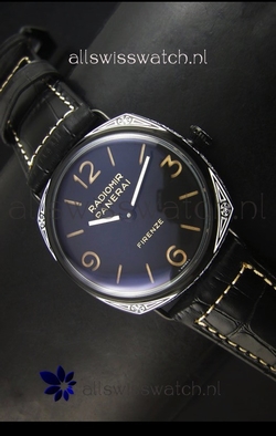 Panerai Radiomir PAM604 3 Days DLC Coated with Unitas Movement