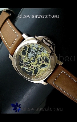 Panerai Luminor Skeleton Dial in Rose Gold Casing