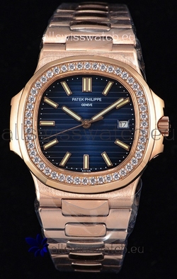Patek Philippe Nautilus 5711/1R 1:1 Mirror - Rounded Diamonds Bezel