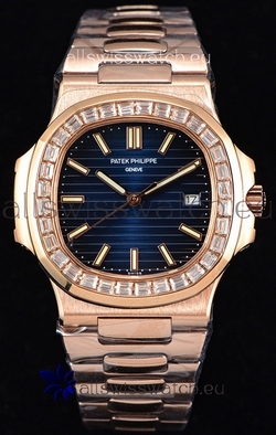 Patek Philippe Nautilus 5711/1R 1:1 Mirror - Baguette Diamonds Bezel