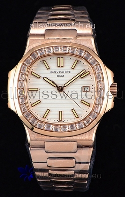 Patek Philippe Nautilus 5711/1R 1:1 Mirror - Baguette Diamonds Bezel
