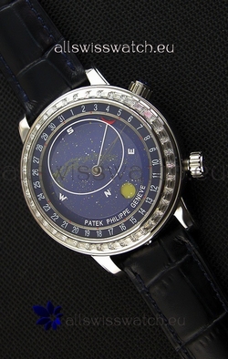 Patek Philippe Grand Complication 6102P Celestial Moon Age Blue Dial