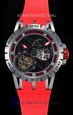 Roger Dubuis Excalibur Spider Flying Tourbillon Skeleton Titanium Casing 1:1 Mirror