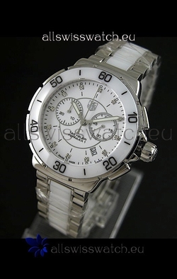 Tag Heuer Formula 1 Chronograph Ceramic Ladies in Ceramic Bezel