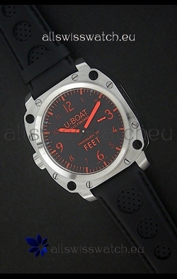 U-Boat Thousands of Feet Steel Automatic in Red Markers